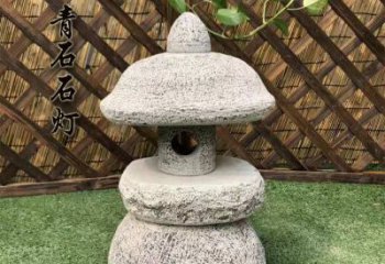 甘肃精美仿古石灯公园照明灯石雕