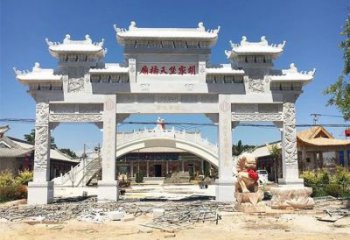 甘肃仿古石雕牌坊