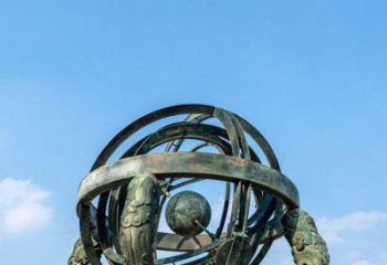 甘肃精美仿古青铜浑天仪雕塑
