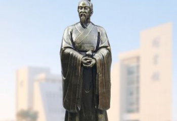 甘肃仿铜玻璃钢扁鹊雕塑