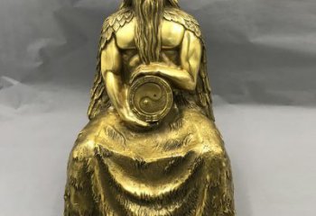 甘肃伏羲·神话传说铜雕塑