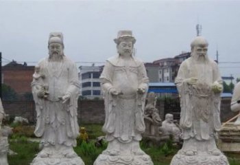 甘肃福禄寿神像石雕