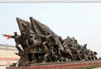 甘肃纪念革命战士铜雕