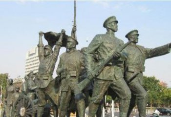 甘肃纪念革命先烈的战士雕塑