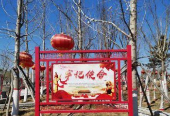 甘肃创意不锈钢使命标牌雕塑