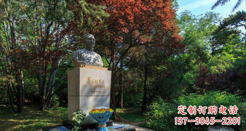 甘肃精致无缝蔡元培胸像石雕