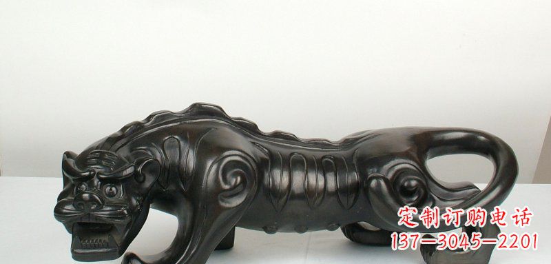 甘肃象征精神力量的老虎雕塑