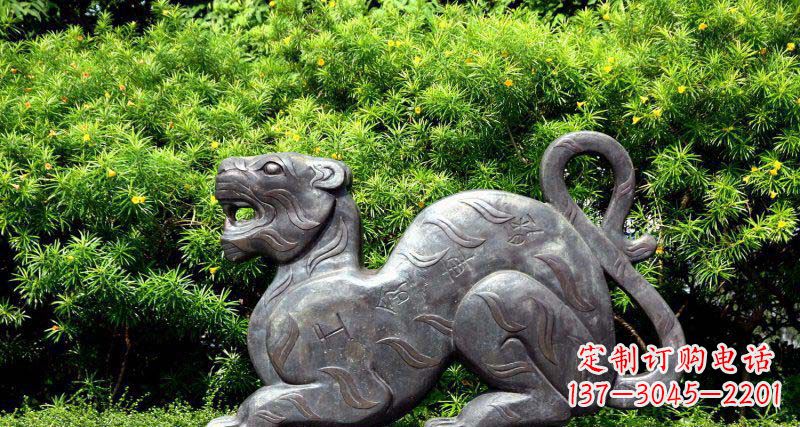 甘肃华丽雕塑,大型老虎铜雕