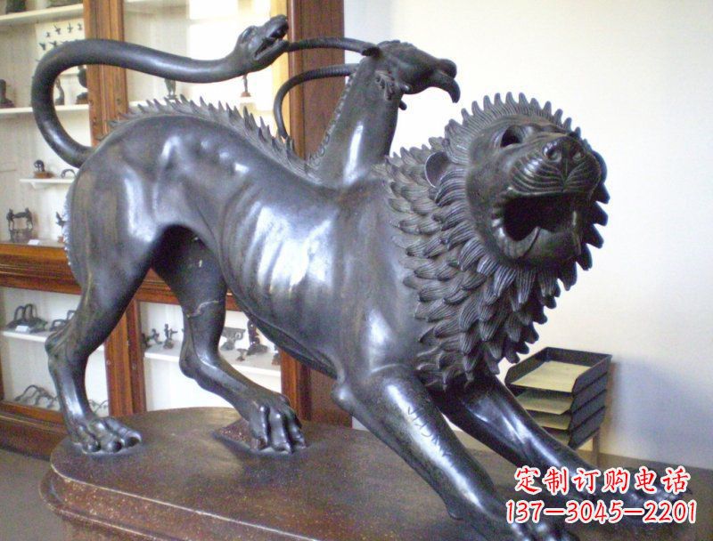 甘肃精美羚羊铜雕塑
