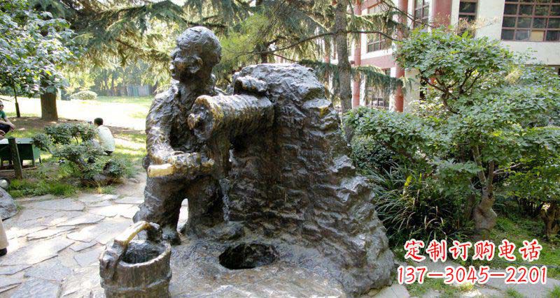甘肃春洋定制铜雕男孩雕塑