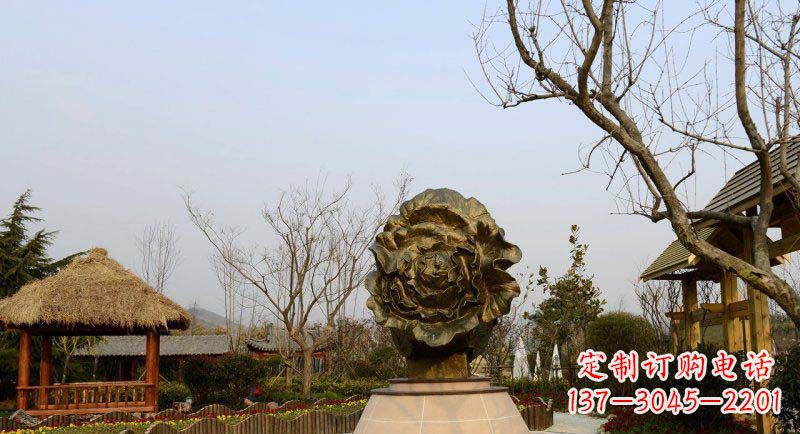 甘肃公园大白菜景观铜雕