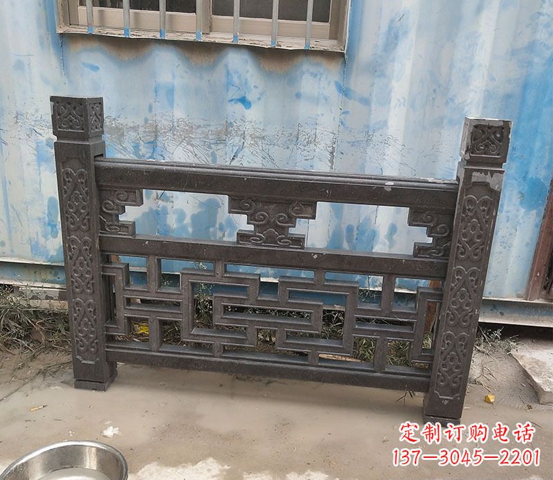 甘肃集乐馆大理石栏板雕塑