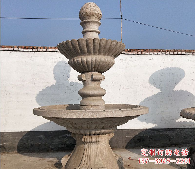 甘肃公园大理石喷泉景观石雕