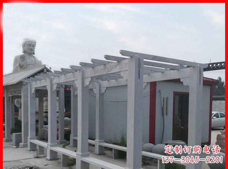 甘肃公园大理石石雕长廊 (2)
