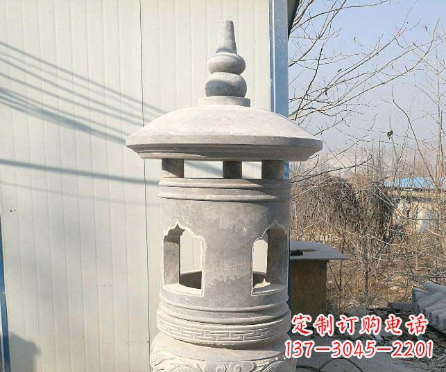 甘肃公园大理石小型石灯