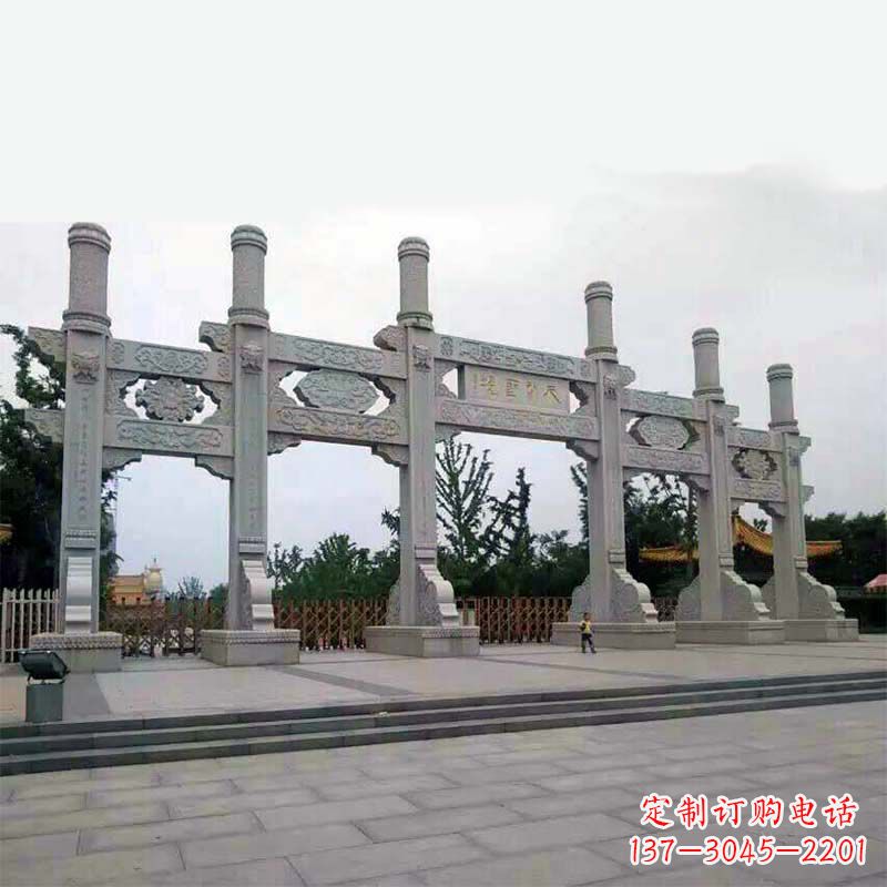 甘肃公园大门五门无楼牌坊