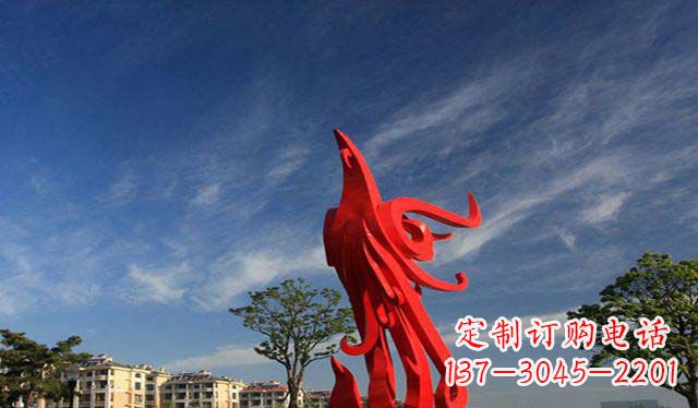 甘肃精美不锈钢凤凰雕塑