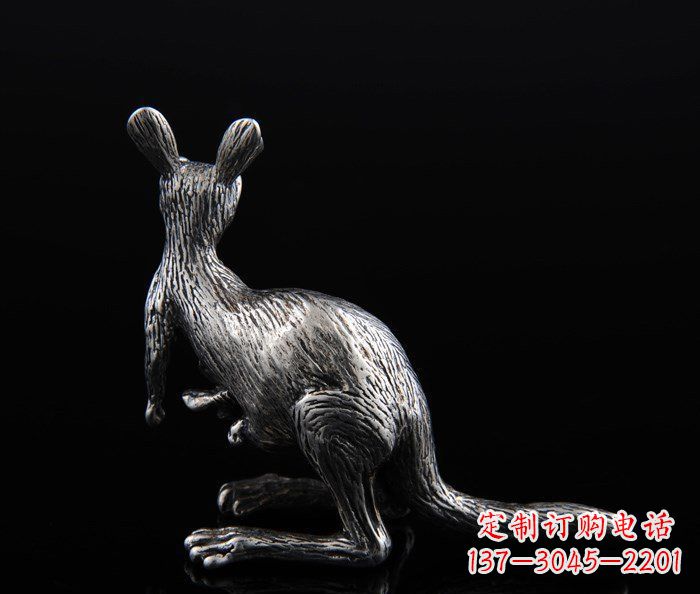 甘肃精美的袋鼠铜雕