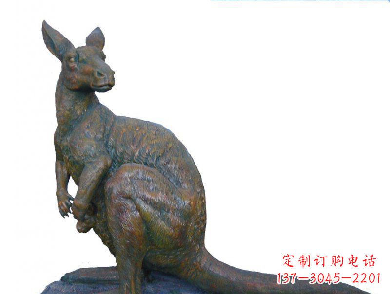 甘肃精致工艺铜袋鼠雕塑