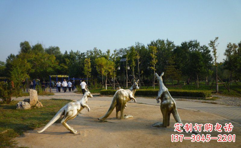 甘肃高质量袋鼠铜雕