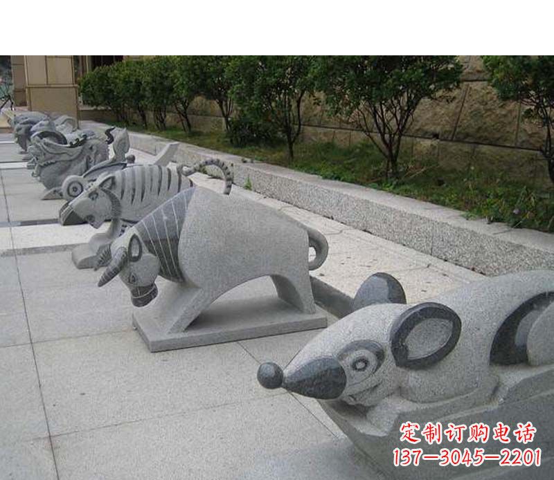 甘肃十二生肖动物雕塑