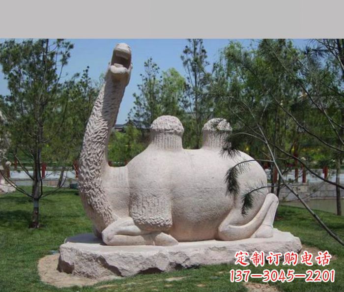 甘肃优雅骆驼石雕