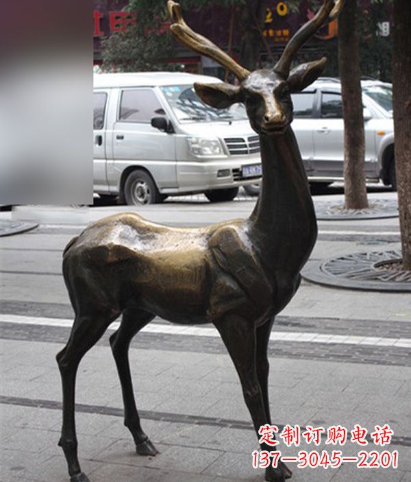 甘肃高品质鹿铜雕塑,给室内外环境带来新气象