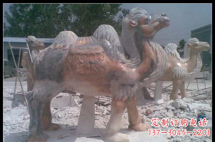 甘肃公园动物骆驼石雕222