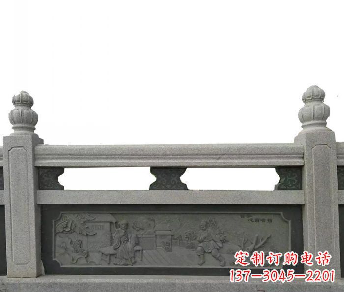甘肃中领雕塑艺术品-公园仿古石雕栏板