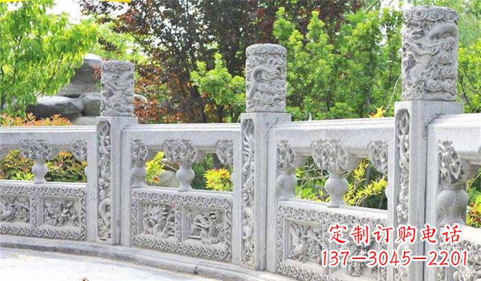 甘肃公园仿古石栏板雕塑