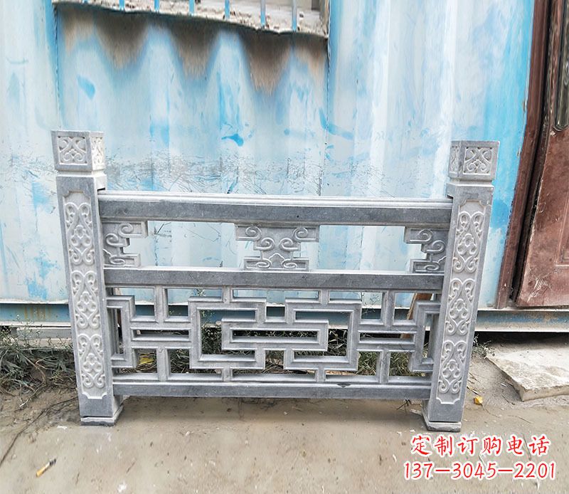甘肃公园仿古石栏板景观石雕 (7)