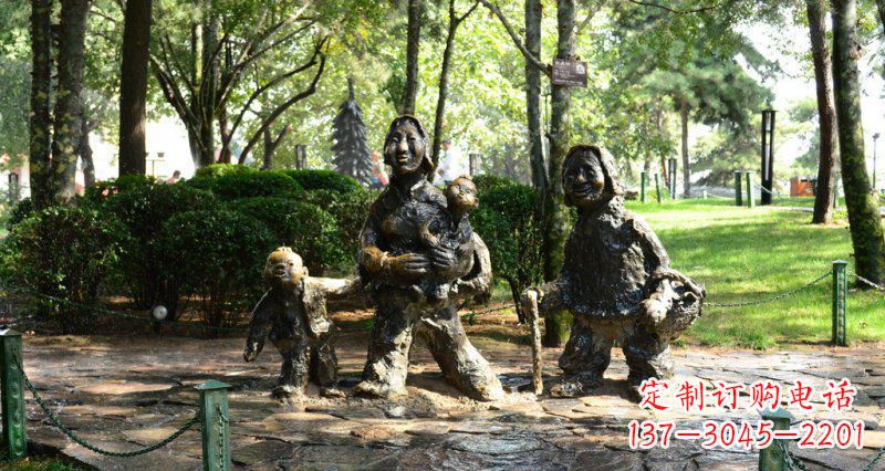 甘肃中领雕塑 小孩铜雕定制
