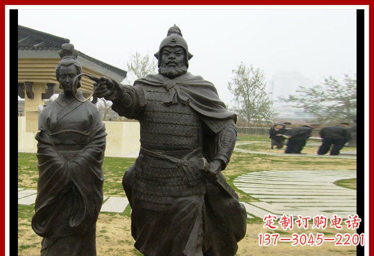 甘肃灵巧雄姿,威武将军铜雕塑