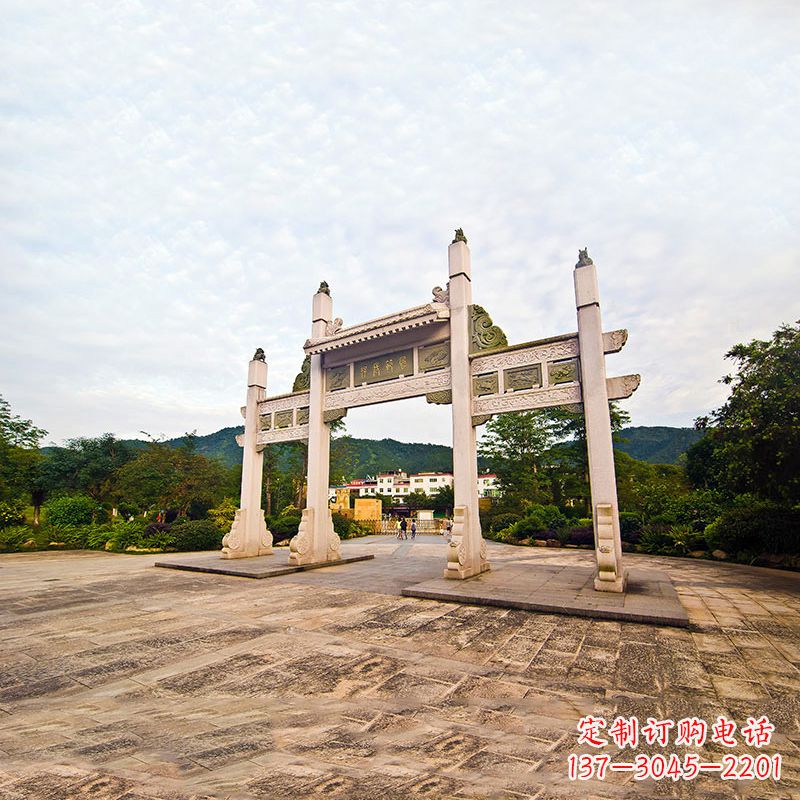 甘肃精美石牌坊雕塑