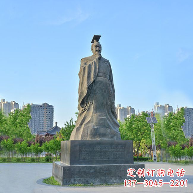 甘肃荣耀隋文帝 杨坚青石雕塑
