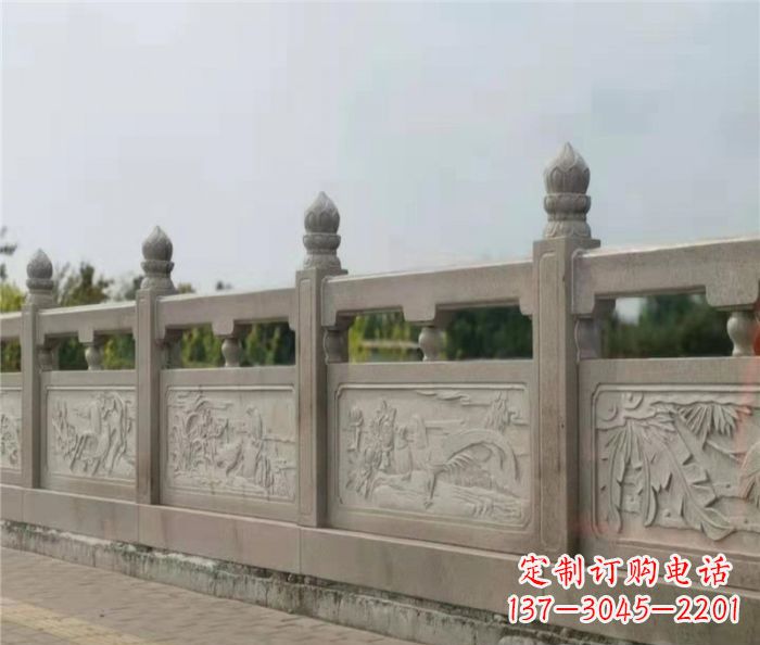 甘肃泰山大理石浮雕栏板雕塑