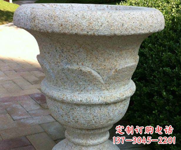 甘肃大理石花盆石雕,为您的景观添色彩