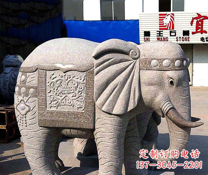 甘肃高品质缅甸大象雕塑