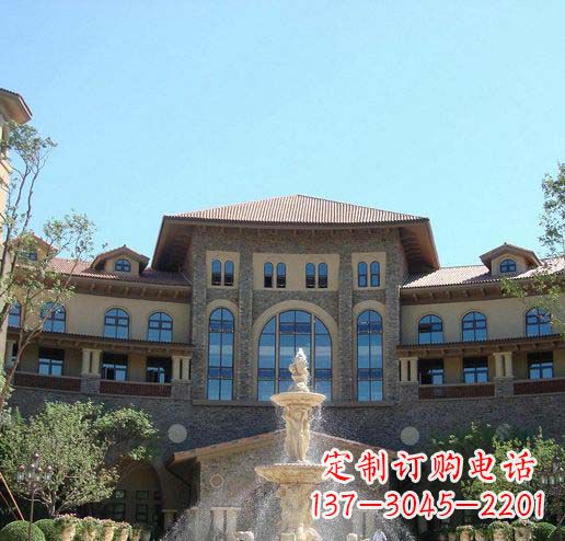 甘肃定制欧式古典喷泉大理石雕塑