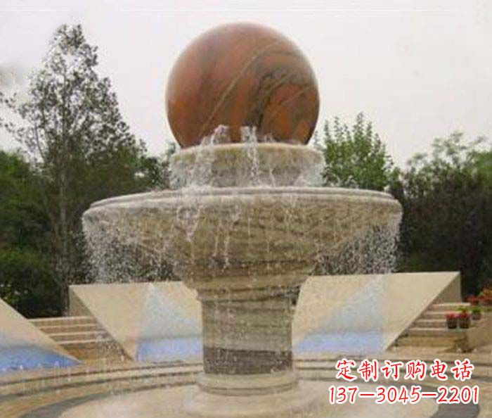 甘肃精致禅意风水球雕塑