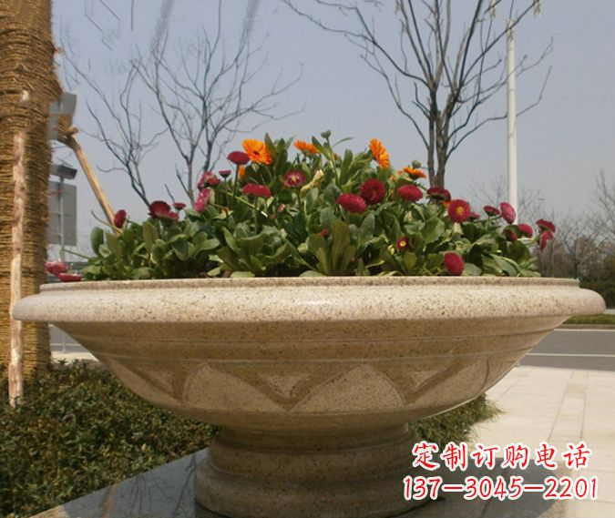 甘肃中领雕塑花盆石雕