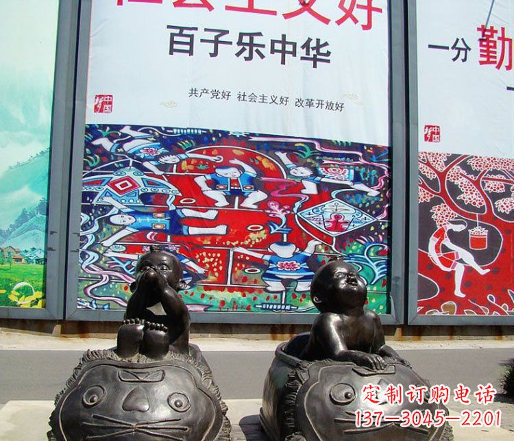 甘肃出众的老虎仿铜雕塑
