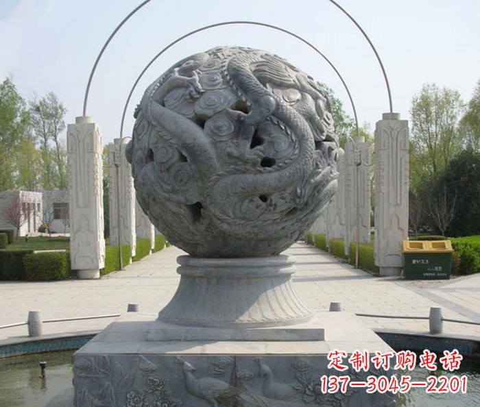 甘肃喷泉石雕,添彩公园风景