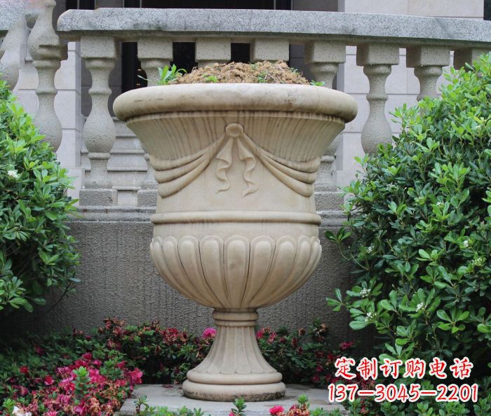 甘肃欧式风格花盆雕塑