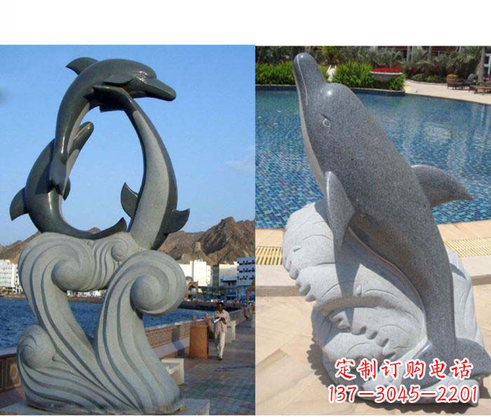 甘肃艺术精细 海豚雕塑