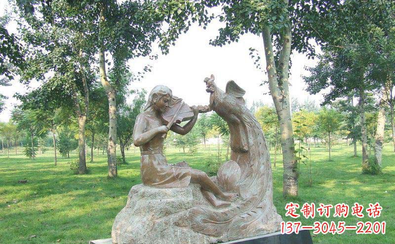 甘肃艺术精美的凤凰雕塑