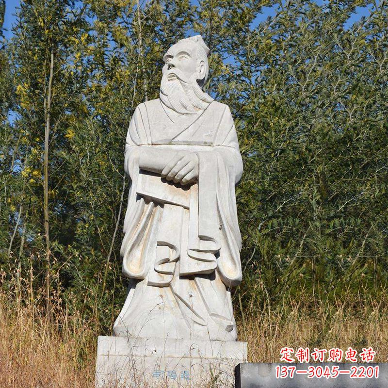 甘肃以司马迁石雕塑展现古代名人