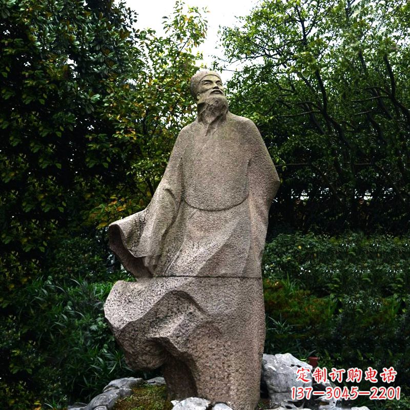 甘肃精美苏东坡砂岩雕塑