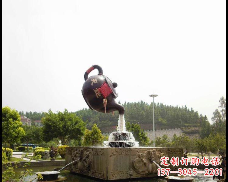 甘肃传统工艺茶壶铜雕
