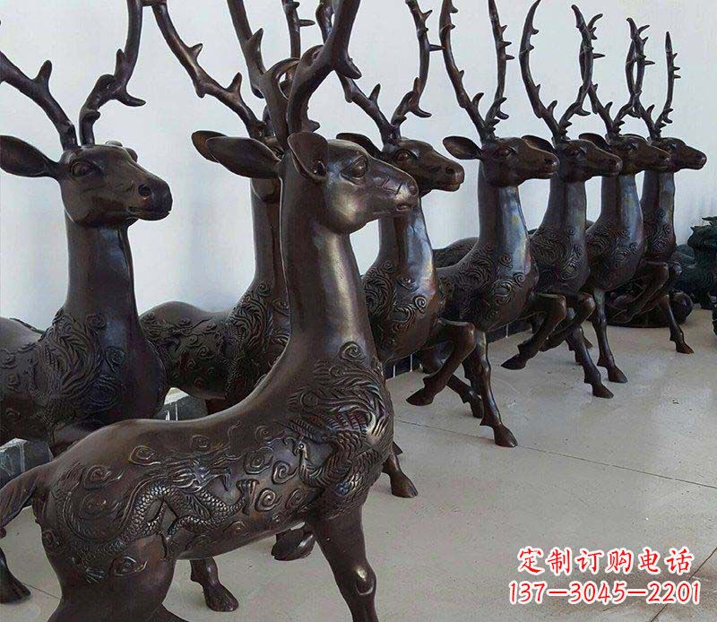 甘肃产品名称精美梅花鹿铜雕